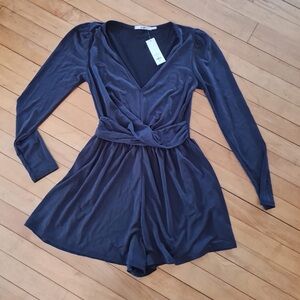 NWT Francesca’s Black Romper